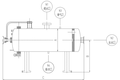 Dimensiones de la caja del filtro horizontal